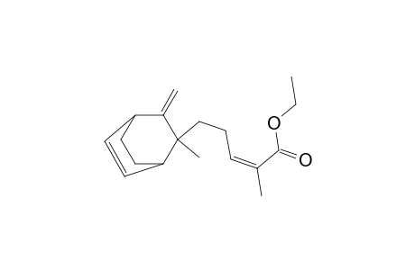 Ethyl 2-methyl-5-( 2'-methylene-3'-methylbicyclo[2.2.2]oct-5'-en-3'-yl) pent-2-enoate