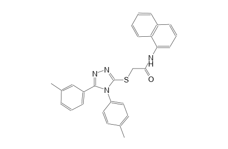 2-{[5-(3-methylphenyl)-4-(4-methylphenyl)-4H-1,2,4-triazol-3-yl]sulfanyl}-N-(1-naphthyl)acetamide