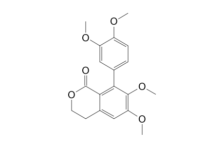 1H-2-Benzopyran-1-one, 8-(3,4-dimethoxyphenyl)-3,4-dihydro-6,7-dimethoxy-