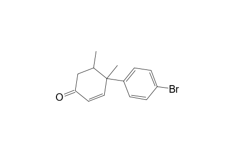 2-Cyclohexen-1-one, 4-(p-bromophenyl)-4,5-dimethyl-