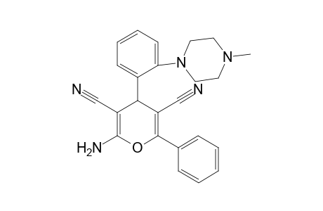 2-amino-4-(2-(4-methylpiperazin-1-yl)phenyl)-6-phenyl-4H-pyran-3,5-dicarbonitrile