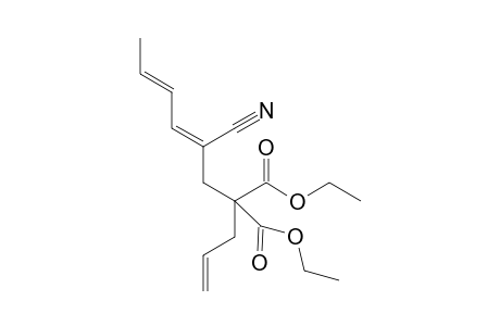 Diethyl2-allyl-2-((2Z,4E)-2-cyano-2,4-hexadienyl)malonate