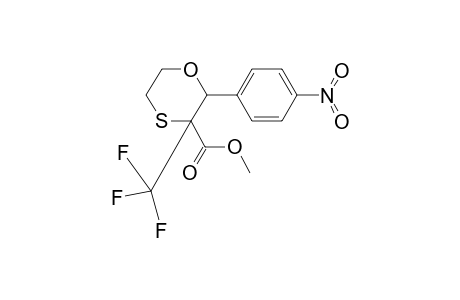 Methyl 2-(4-nitrophenyl)-3-(trifluoromethyl)-1,4-oxathiane-3-carboxylate