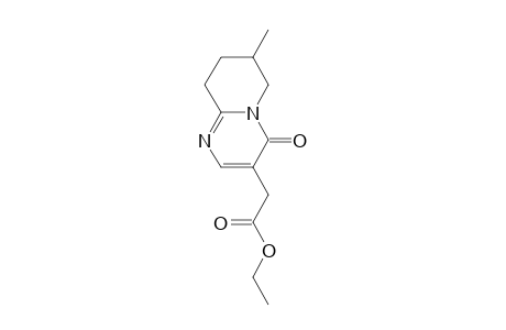 4H-Pyrido[1,2-a]pyrimidine-3-acetic acid, 6,7,8,9-tetrahydro-7-methyl-4-oxo-, ethyl ester