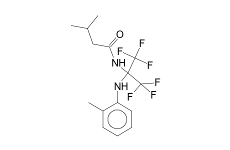 N-[2,2,2-Trifluoro-1-(o-toluidino)-1-(trifluoromethyl)ethyl]isovaleramide
