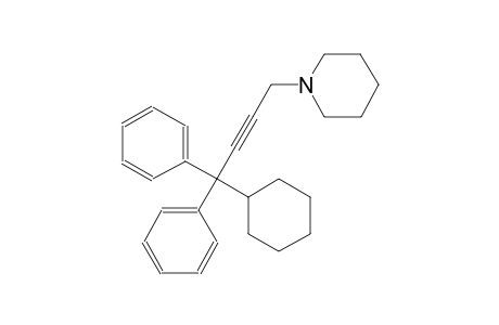 1-(4-cyclohexyl-4,4-diphenyl-2-butynyl)piperidine