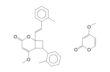 2-OXABICYCLO[4.2.0]OCT-4-EN-3-ONE, REL-(1R,6S,7R,8R)-5-METHOXY-8-(4-METHOXY-2-OXO-2H-PYRAN-6-YL)-7-(2-METHYLPHENYL)-1-[(E)-2-(2-METHYL