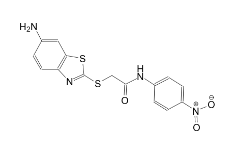 2-[(6-amino-1,3-benzothiazol-2-yl)sulfanyl]-N-(4-nitrophenyl)acetamide