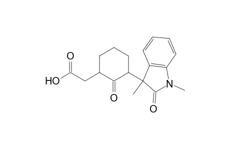 1,3-Dimethyl-3-(2'-keto-3'-carboxymethylcyclohexyl)oxindole