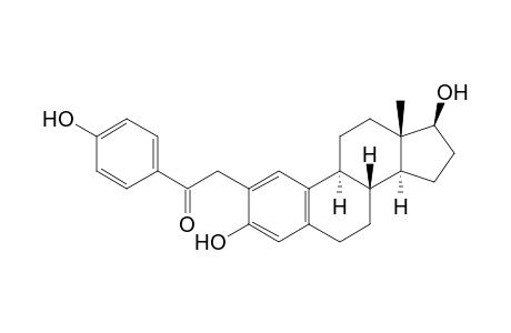 1-(4-hydroxyphenyl)-2-[(8R,9S,13S,14S,17S)-13-methyl-3,17-bis(oxidanyl)-6,7,8,9,11,12,14,15,16,17-decahydrocyclopenta[a]phenanthren-2-yl]ethanone
