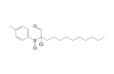 2-Chloro-2-(p-tolylsulfinyl)dodecanal