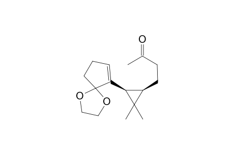 (+-)-cis/trans-Nortaylorione ethylene acetal {(1'S)-cis-2-[2',2'-dimethyl-3'-(3"-oxobutyl)cyclopropyl]cyclopent-2-en-1-one ethylene acetal}