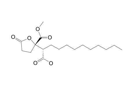 SPICULISPORIC-ACID-C;(4S,5S)-4-(5-CARBOXYL-UNDECYL)-1-OXO-TETRAHYDROFURAN-4-CARBOXYL-ACID-METHYLESTER