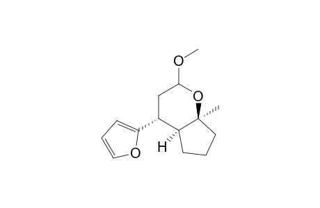 (4R,4aS,7aS) 2-Methoxy-4-(2-furyl)-7a-methylcyclopenta[b]tetrahydropyran