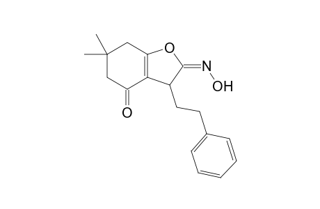 (E)-2-(Hydroxyimino)-6,6-dimethyl-3-phenethyl-2,3,6,7-tetrahydrobenzofuran-4(5H)-one