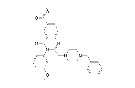 2-[(4-benzyl-1-piperazinyl)methyl]-3-(3-methoxyphenyl)-6-nitro-4(3H)-quinazolinone