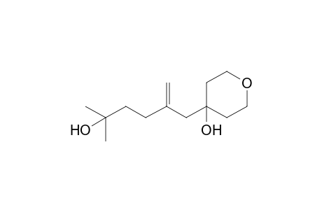 5-(4-Hydroxytetrahydro-2H-4-pyranylmethyl)-2-methyl-5-hexen-2-ol