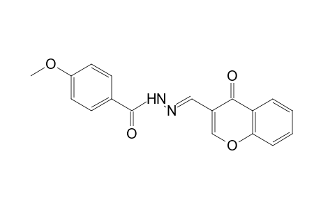 p-anisic acid, [(4-oxo-4H-1-benzopyran-3-yl)methylene]hydrazide
