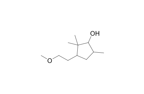 3-(2'-Methoxyethyl)-2,2,5-trimethylcyclopentanol