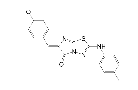 2-(4-Methylphenylamino)-6-(4-methoxybenzylidene)-imidazo[2,1-b]-1,3,4-thiadiazol-5(6H)-one