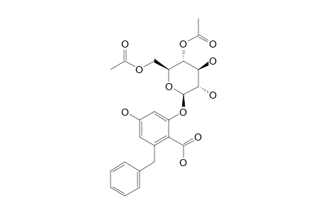 2-BENZYL-4,6-DIHYDROXY-BENZOIC-ACID-6-O-(4,6-O-DIACETYL)-BETA-D-GLUCOPYRANOSIDE