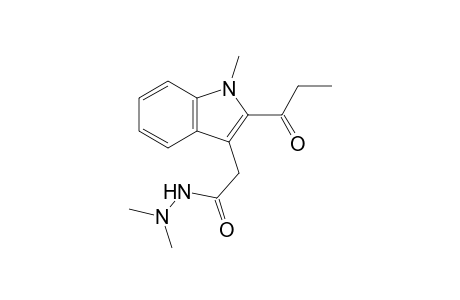 N',N'-dimethyl-2-(1-methyl-2-propionyl-1H-indol-3-yl)acetohydrazide