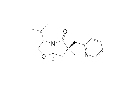 (3S,6S,7aR)-3-isopropyl-6,7a-dimethyl-5-oxo-6-(2-pyridylmethyl)-2,3,5,6,7,7a-hexahydropyrrolo[2,1-b]oxazole
