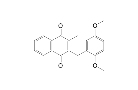 2-(2,5-Dimethoxy-benzyl)-3-methyl-4a,8a-dihydro-[1,4]naphthoquinone