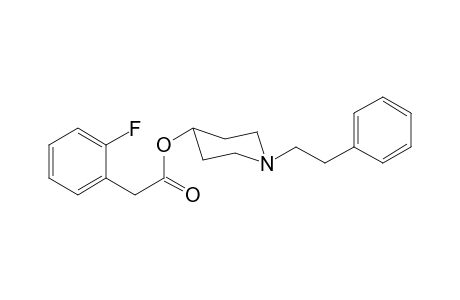 1-(2-Phenylethyl)piperidin-4-yl-2-fluorophenyl acetate
