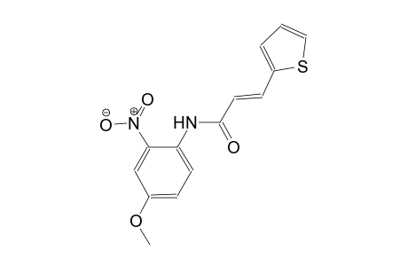 (2E)-N-(4-methoxy-2-nitrophenyl)-3-(2-thienyl)-2-propenamide