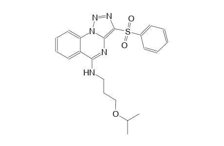 [1,2,3]triazolo[1,5-a]quinazolin-5-amine, N-[3-(1-methylethoxy)propyl]-3-(phenylsulfonyl)-