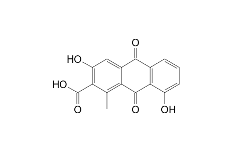 1-Methyl-3,8-bis(oxidanyl)-9,10-bis(oxidanylidene)anthracene-2-carboxylic acid