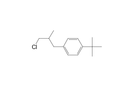 1-tert-Butyl-4-(3-chloranyl-2-methyl-propyl)benzene