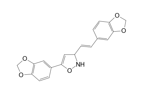5-(3',4'-Methylenedioxyphenyl)-3-[2'-(3",4"-methylenedioxyphenyl)ethenyl]-2-isoxazoline