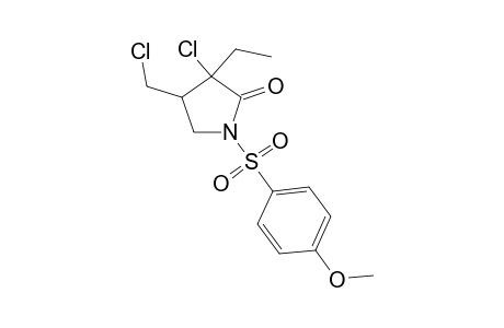 3-Chloro-4-(chloromethyl)-3-ethyl-1-(4-methoxyphenylsulfonyl)pyrrolidin-2-one