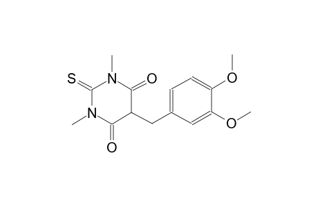 5-(3,4-dimethoxybenzyl)-1,3-dimethyl-2-thioxodihydro-4,6(1H,5H)-pyrimidinedione