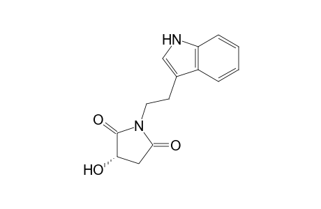 (3S)-1-[2-(1H-indol-3-yl)ethyl]-3-oxidanyl-pyrrolidine-2,5-dione