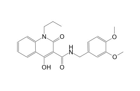 N-(3,4-dimethoxybenzyl)-4-hydroxy-2-oxo-1-propyl-1,2-dihydro-3-quinolinecarboxamide