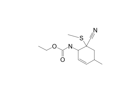 1-Carboethoxyamido-2-cyano-4-methyl-2-thiomethyl-5-cyclohexene