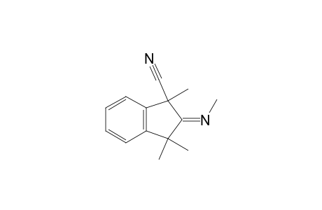 1H-Indene-1-carbonitrile, 2,3-dihydro-1,3,3-trimethyl-2-(methylimino)-, (Z)-(.+-.)-