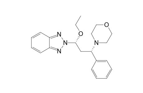 2-[(1R,3S)-1-ethoxy-3-morpholin-4-yl-3-phenylpropyl]benzotriazole
