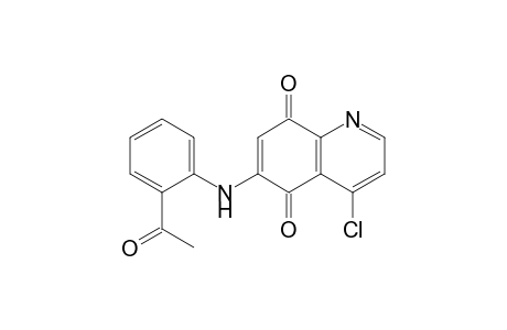 6-(2'-Acetylphenylamino)-4-chloro-5,8-quinolinedione