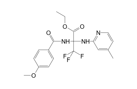 Ethyl 3,3,3-trifluoro-2-[(4-methoxyphenyl)formamido]-2-[(4-methylpyridin-2-yl)amino]propanoate