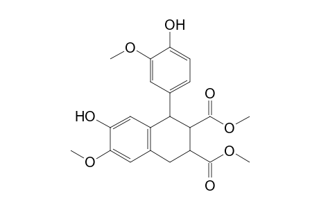 Dimethyl 6-Hydroxy-7-methoxy-4-(4-hydroxy-3-methoxyphenyl)-1,2,3,4-tetrahydronaphthalene-2,3-dicarboxylate