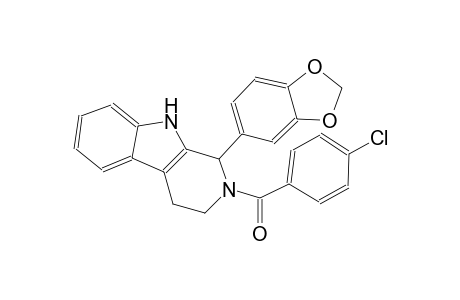 1-(1,3-benzodioxol-5-yl)-2-(4-chlorobenzoyl)-2,3,4,9-tetrahydro-1H-beta-carboline