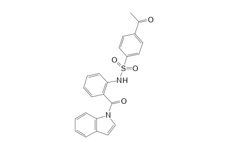 N-(2-(1H-indole-1-carbonyl)phenyl)-4-acetylbenzenesulfonamide