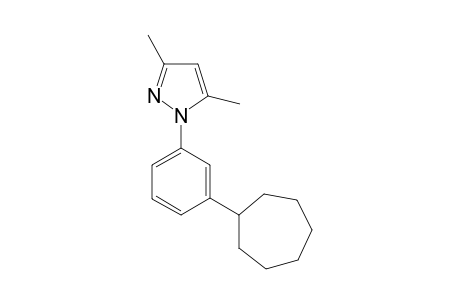 1-(3-Cycloheptylphenyl)-3,5-dimethyl-1H-pyrazole