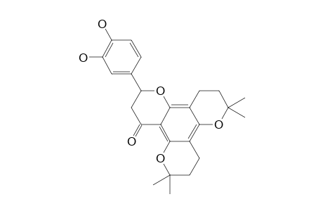 DORSMANIN-E;5,6-7,8-BIS-(2,2-DIMETHYLCHROMANO)-3',4'-DIHYDROXYFLAVANONE