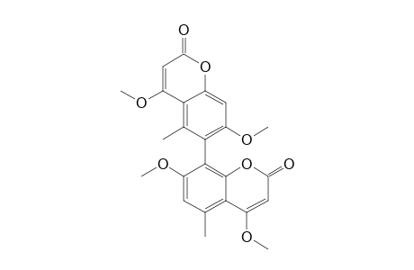 8-(2-keto-4,7-dimethoxy-5-methyl-chromen-6-yl)-4,7-dimethoxy-5-methyl-coumarin
