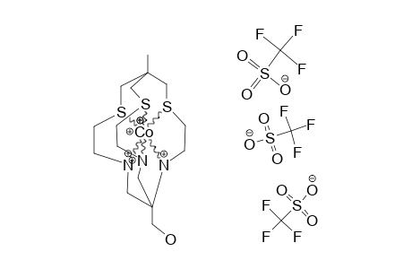 8-HYDROXYMETHYL-1-METHYL-3,13,16-TRITHIA-6,10,19-TRIAZABICYClO-[6.6.5]-NONADECANE-COBALT-(III)-TRIS-(TRIFLUOROMETHYLSULFONATE)